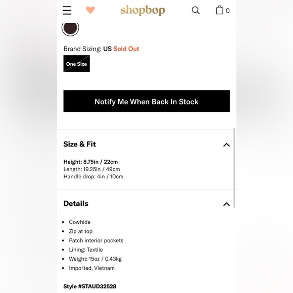 NWT • STAUD mini Ronnie bag in Espresso leather - Picture 16 of 16